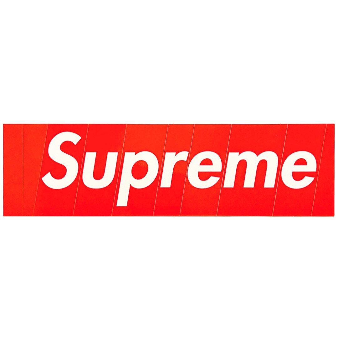 SS23 Supreme Perforated Cut Red Box Logo Sticker x1pc Hobbies