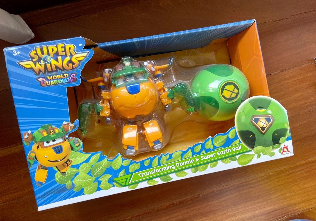 Super Wings Transforming Donnie & Ball - Earth Power, Hobbies & Toys, Toys  & Games on Carousell
