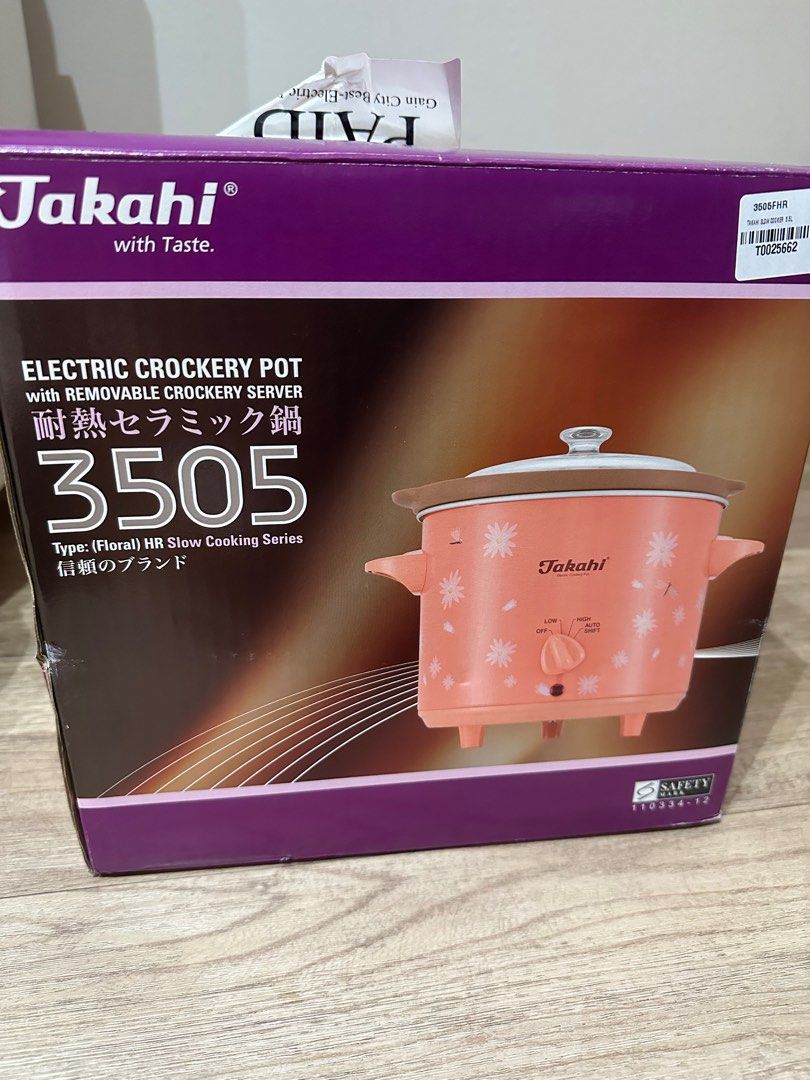 Takahi Electric Crockery Pot 3503, TV & Home Appliances, Kitchen