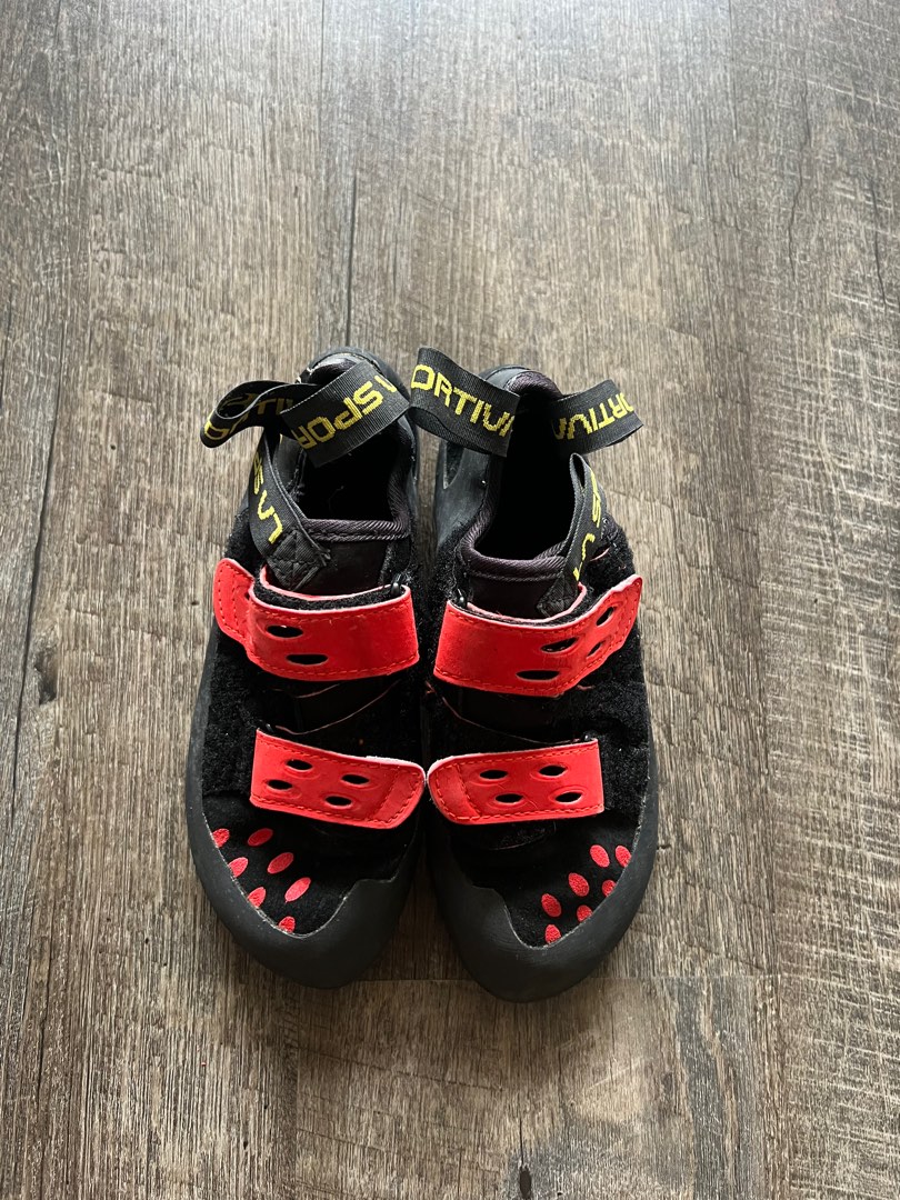 Tarantula Black Poppy Velcro Strap Bouldering Shoes La Sportiva