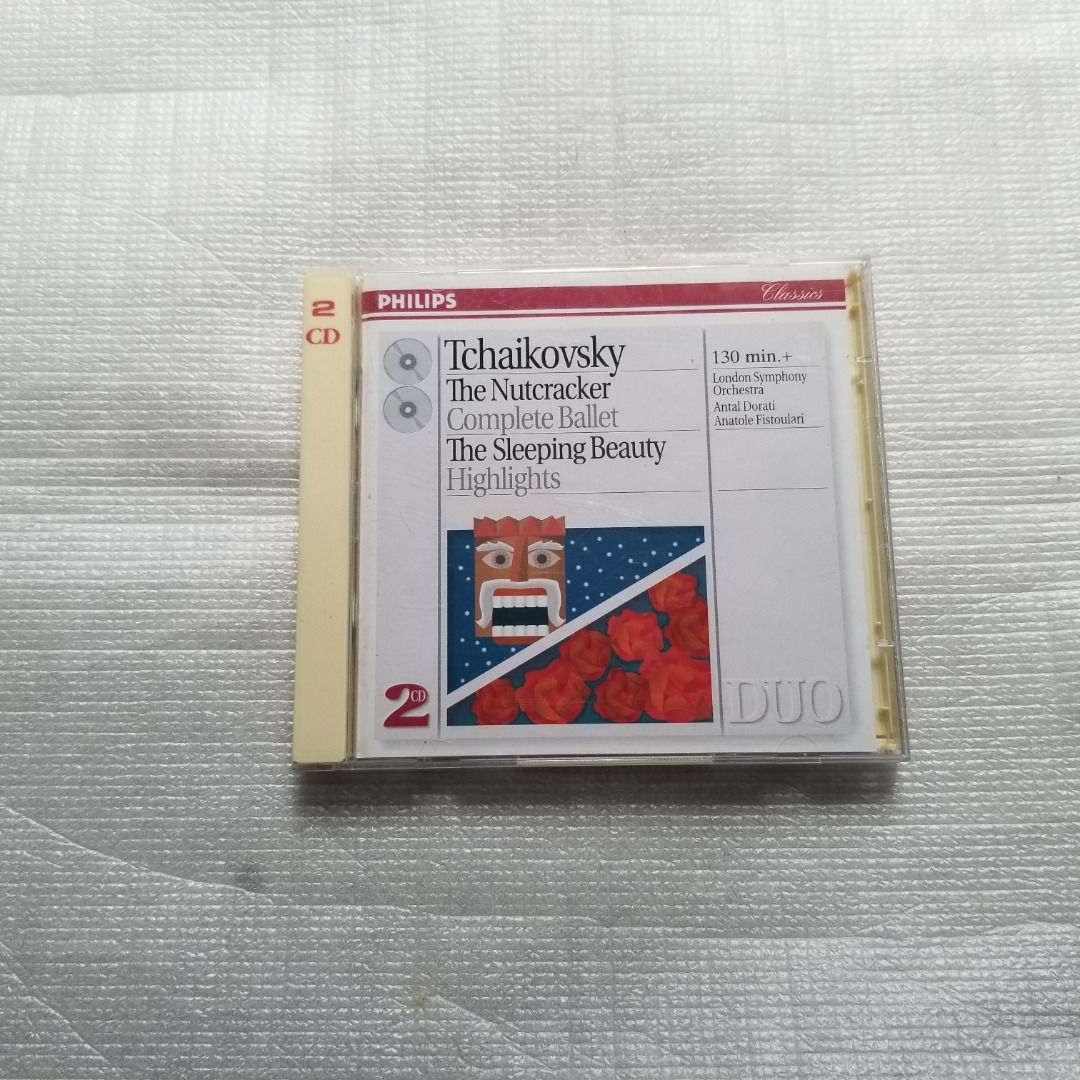 Tchaikovsky　配件,　The　(highlights)　Dorati　音樂與媒體-　Nutcracker,　興趣及遊戲,　The　Sleeping　及DVD　Beauty　Philips德國版2CD,　CD　音樂、樂器　Carousell