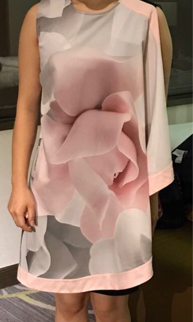 Ted baker pink and black dress online