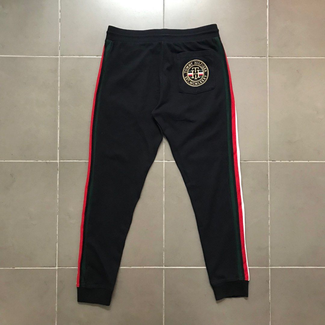 TOMMY HILFIGER ICON STRIPE SWEATPANTS SIZE LARGE 32