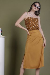 TTR Suggy Top in Camel Abstract