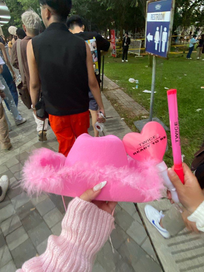 Twice Hat and lightstick, Women's Fashion, Watches & Accessories, Hats