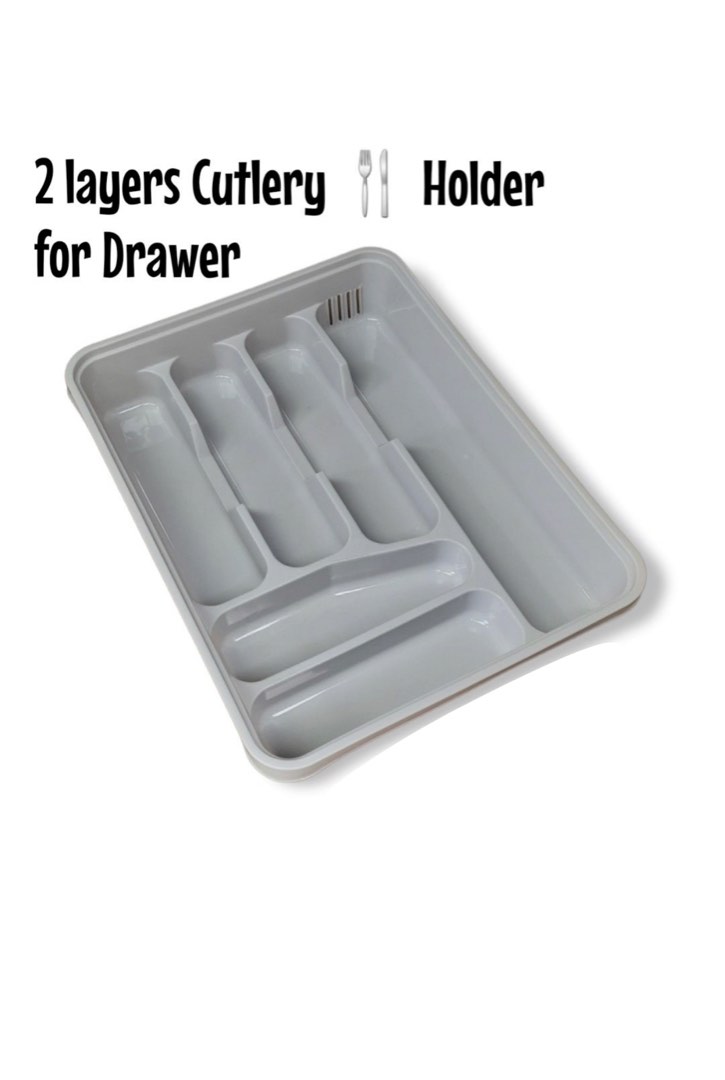 Two layers cutlery tray, Furniture & Home Living, Kitchenware