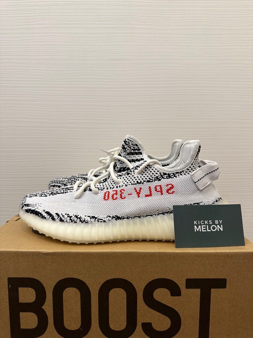 US 10 BNDS Adidas Yeezy 350 Zebra