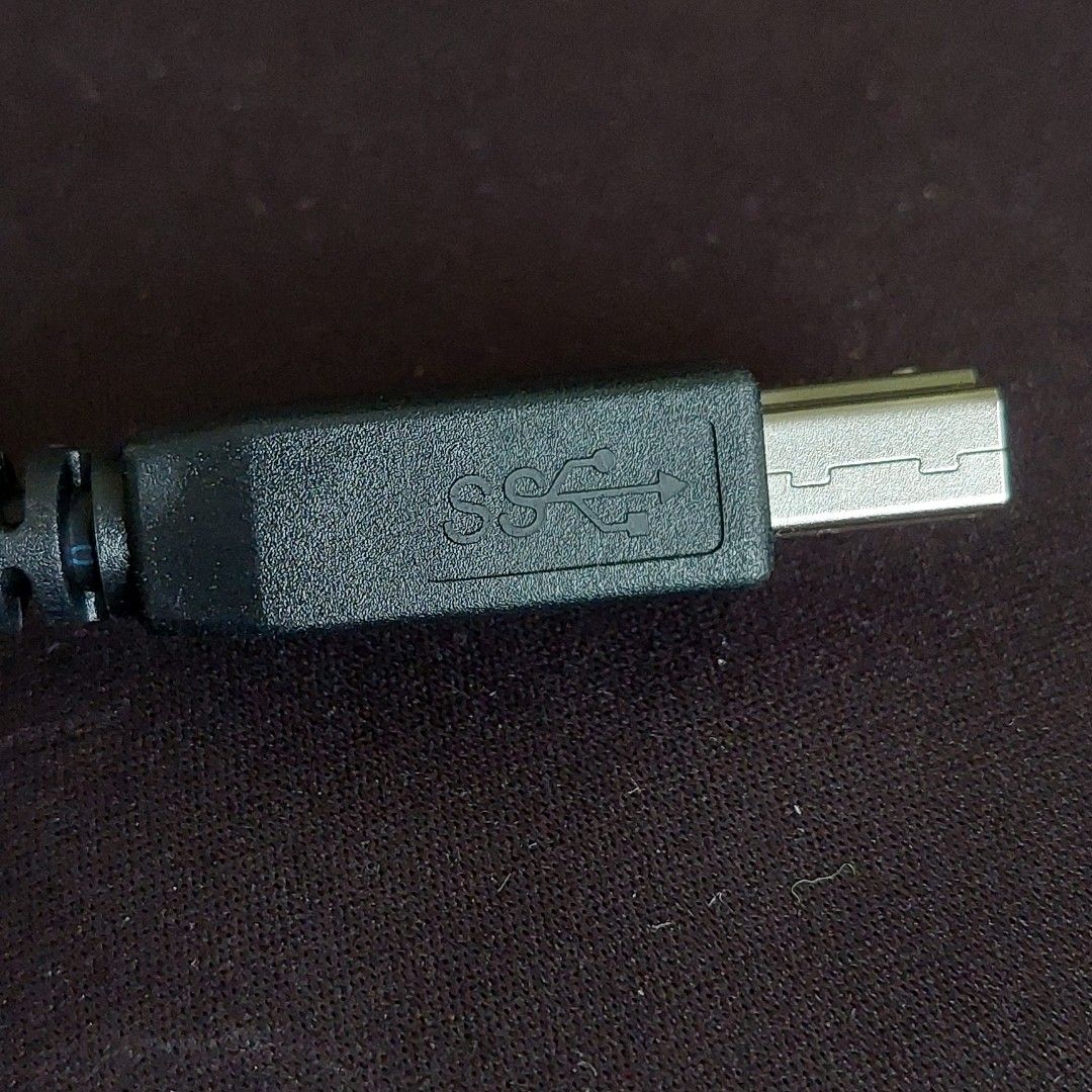 High performance USB 3.0 A to B Cable (2 metres long) and normal USB A ...