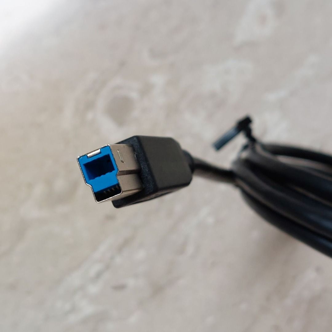 High performance USB 3.0 A to B Cable (2 metres long) and normal USB A