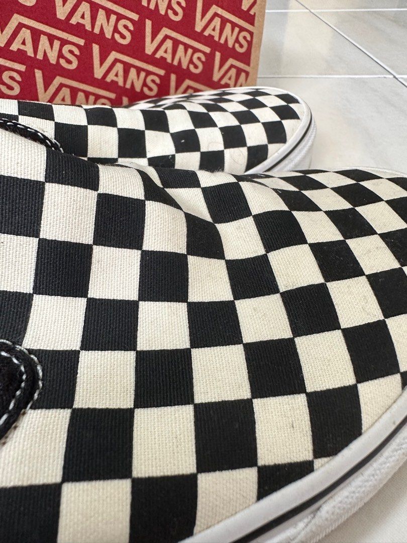 Checkerboard vans on sale for men