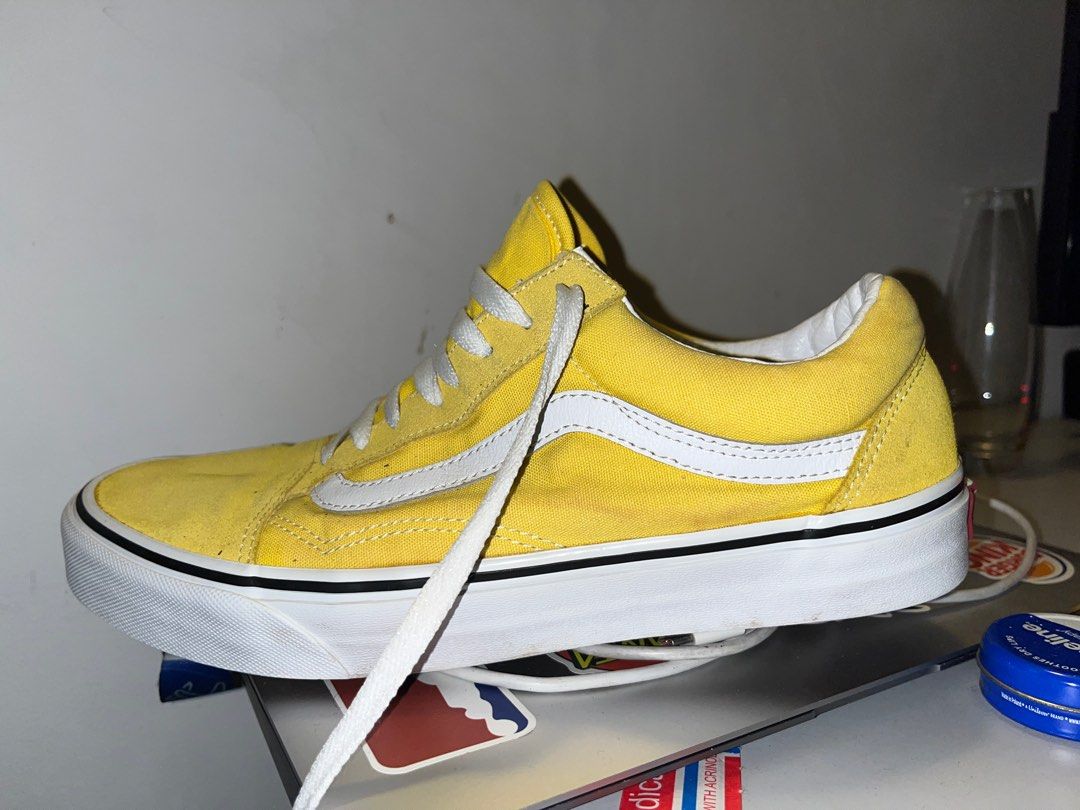 Yellow shop vans shoes