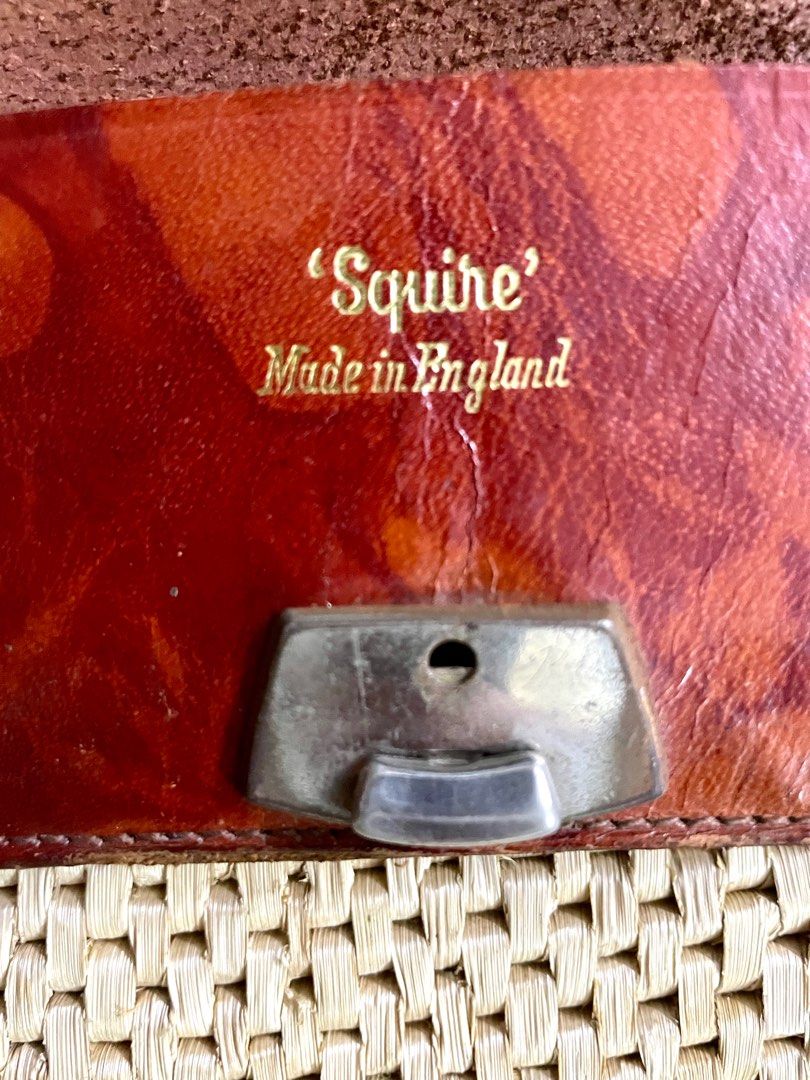 1970'S English Squire Harrington Jacket Swing Top, Made in USA, Men's Size L (Equivalent), Vintage polyester navy blue type Vintage Second Hand