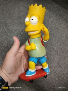 VINTAGE 1997 SKATEBOARD BART SIMPSONS FOX MADE IN ENGLAND