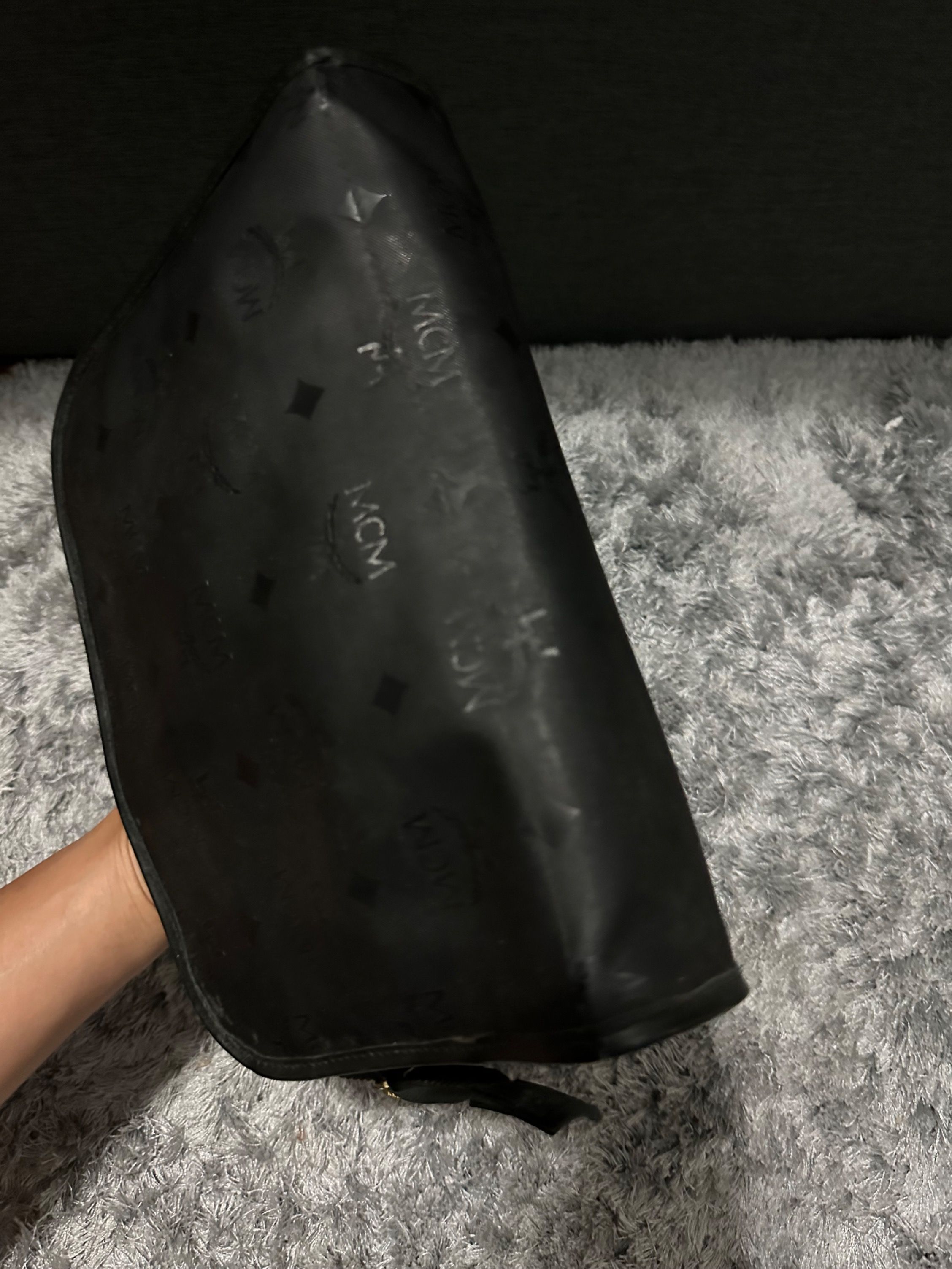 Mcm black clutch bag sale