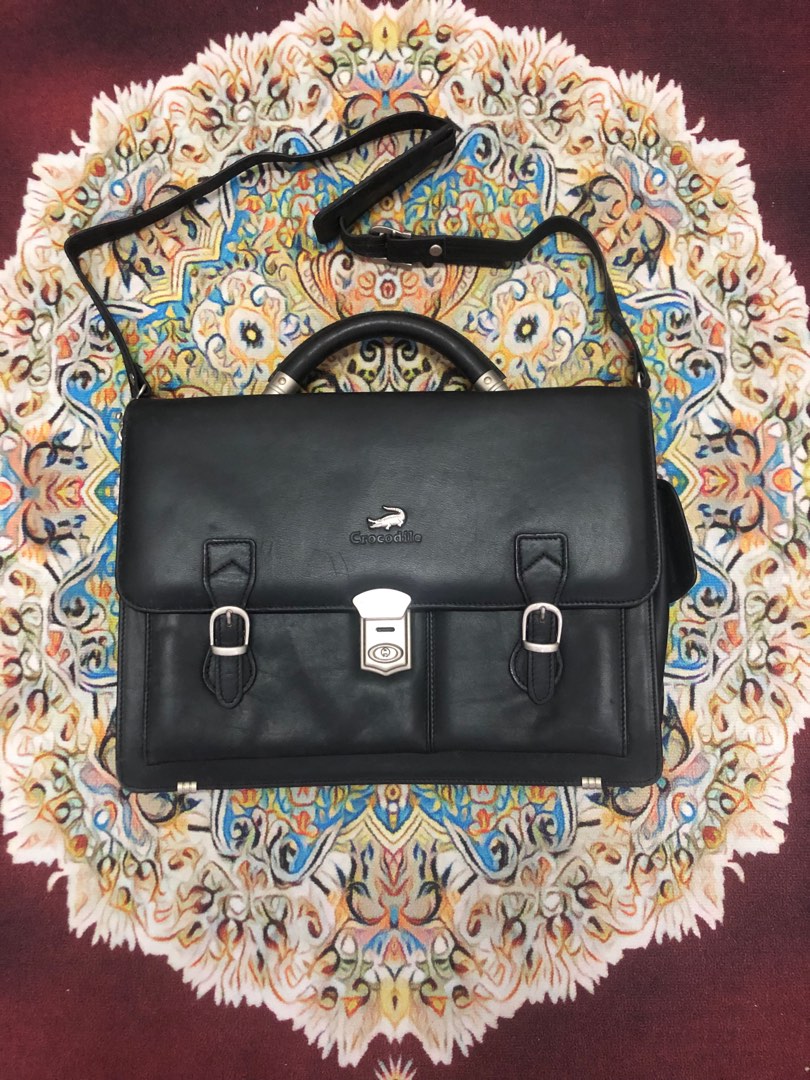 Vintage Briefcase crocodile for sales, Men's Fashion, Bags, Briefcases