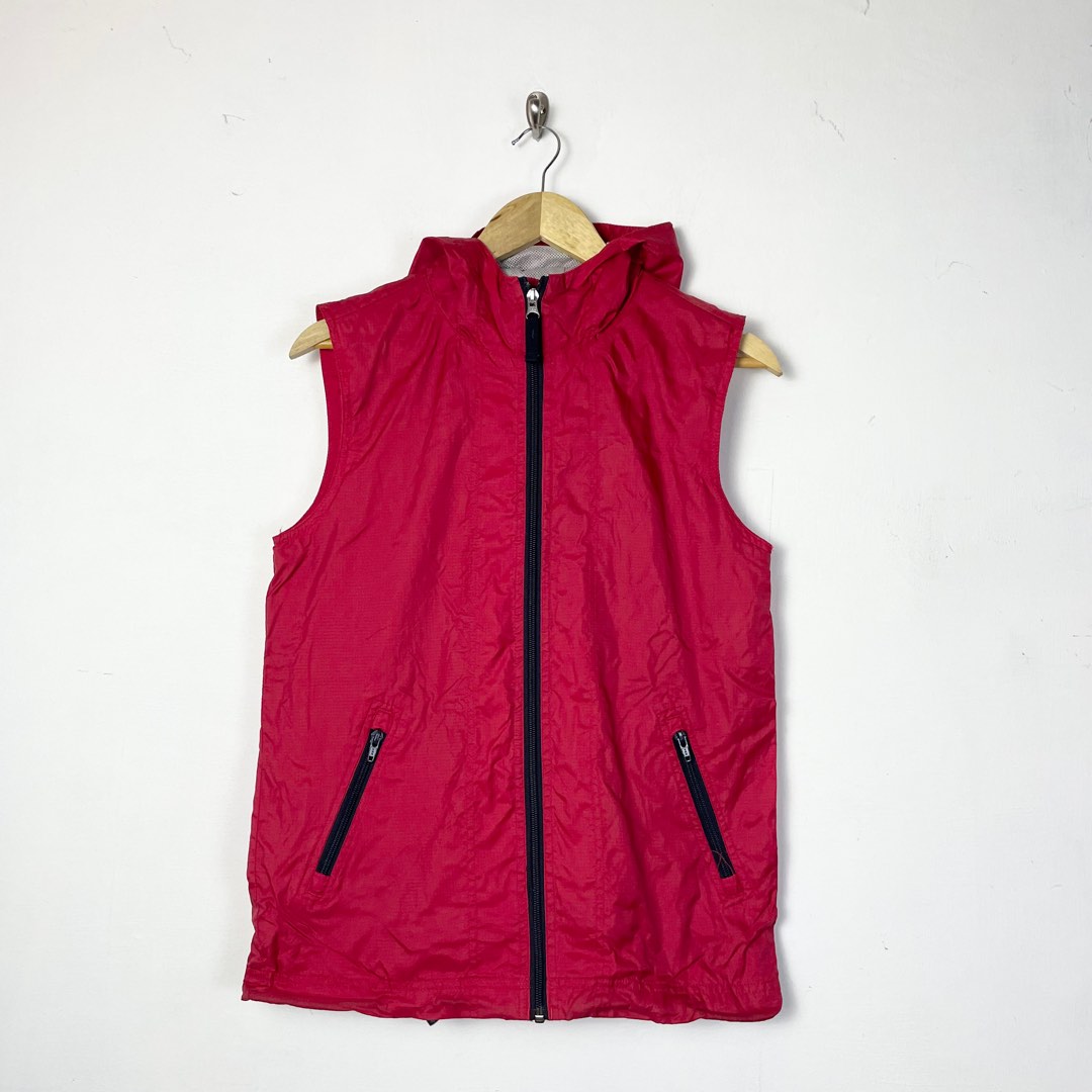 90'S GAP Vintage Reversible Ripstop Down Vest, Men's Size L Nylon black type Vintage Second Hand