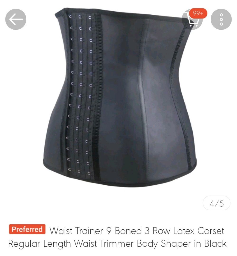 Black steel bone corset, Women's Fashion, New Undergarments & Loungewear on  Carousell
