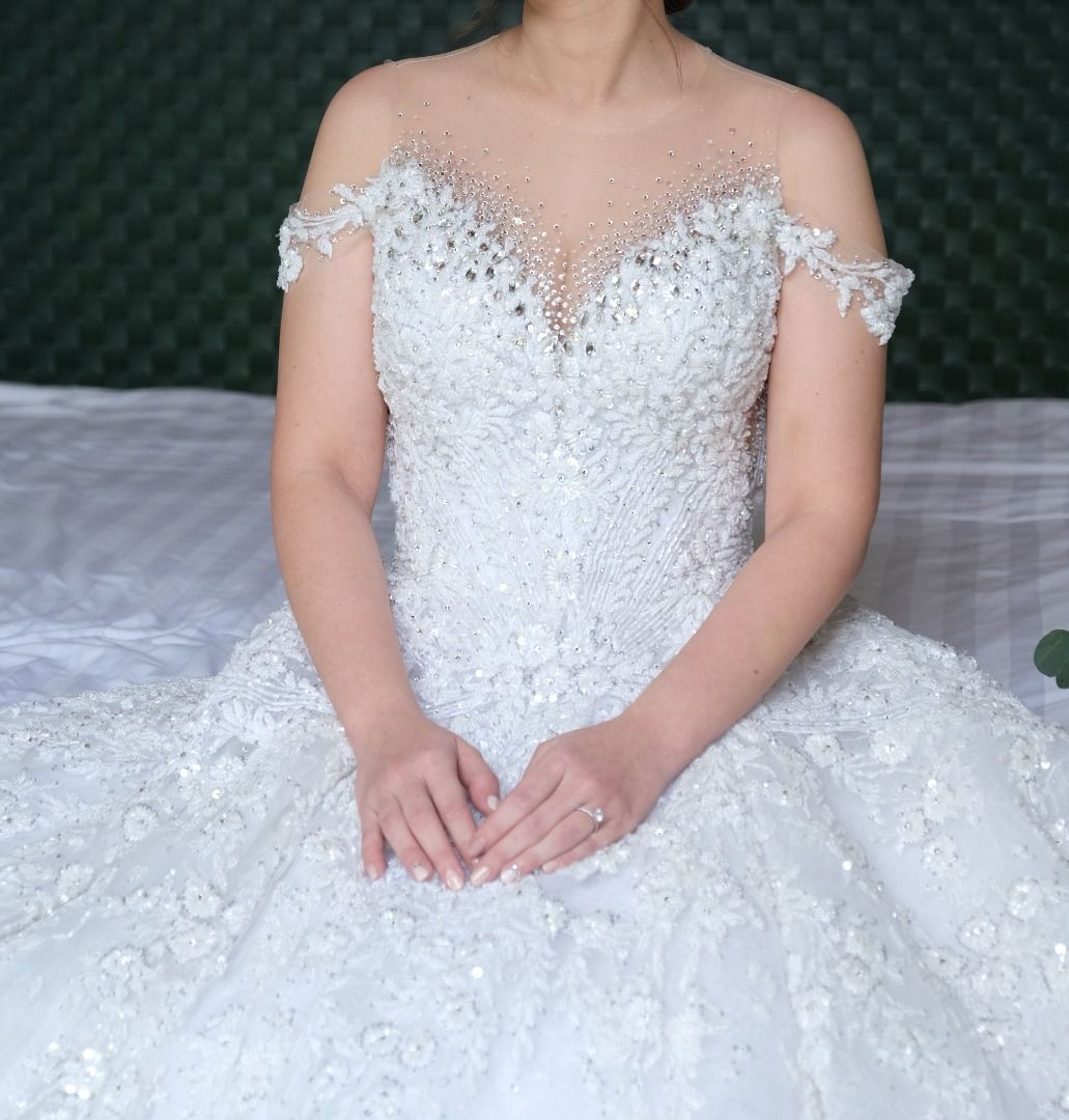Wedding Gown by Jazel Sy Designer Size Small Women s Fashion Dresses Sets Evening dresses gowns on Carousell