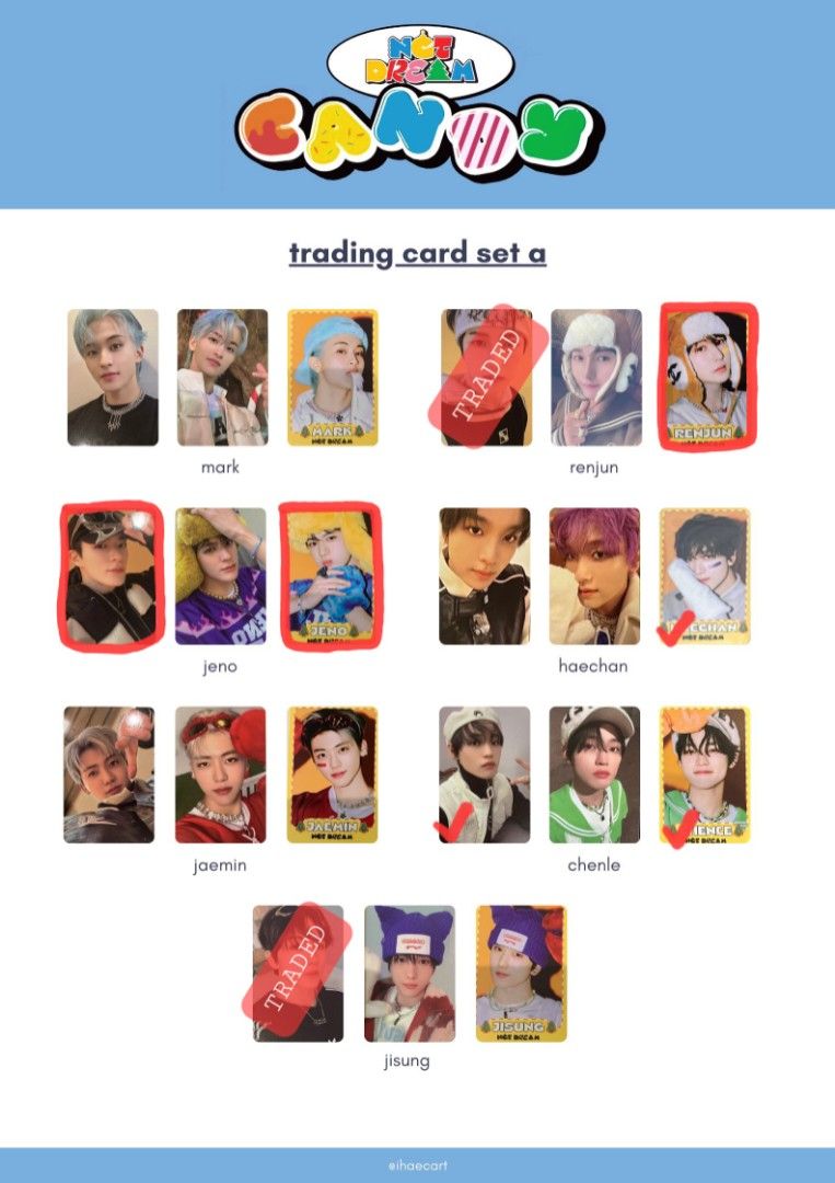 WTT NCT Dream Candy Trading Card Ver. A, Toys & Collectibles, Fan