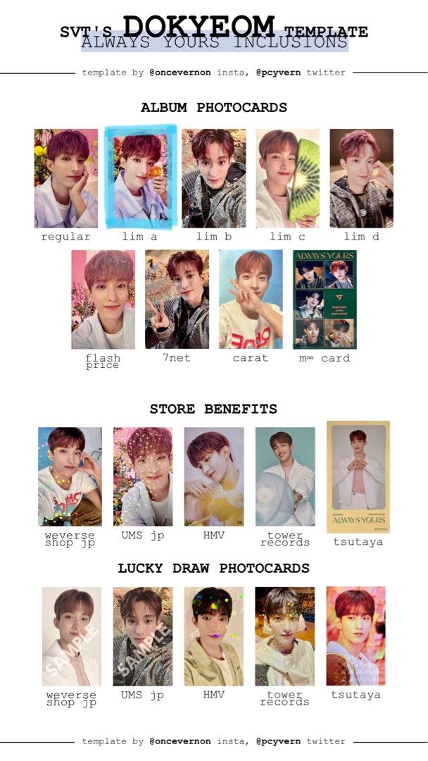 WTT Svt always yours pcs weverse pob wonwoo dk jeonghan