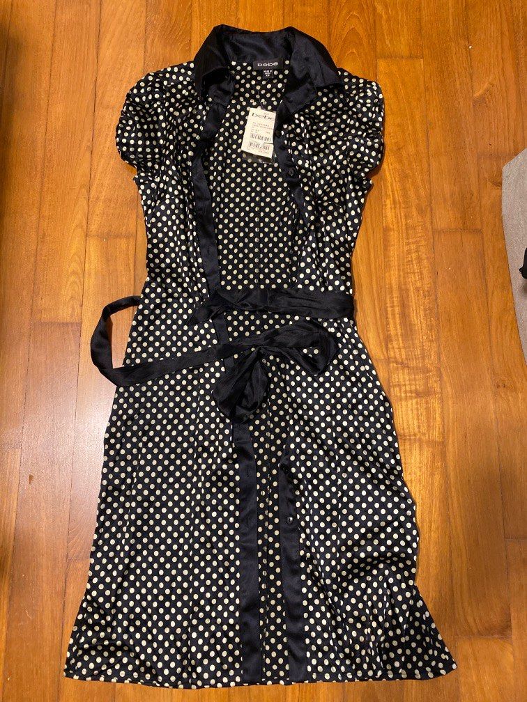 Bebe polka dot outlet dress