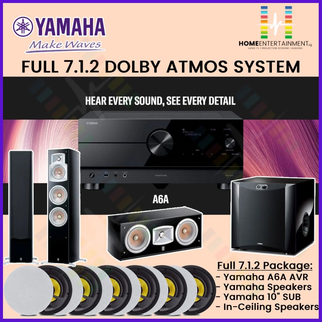 Yamaha 7.1 home theater system shop