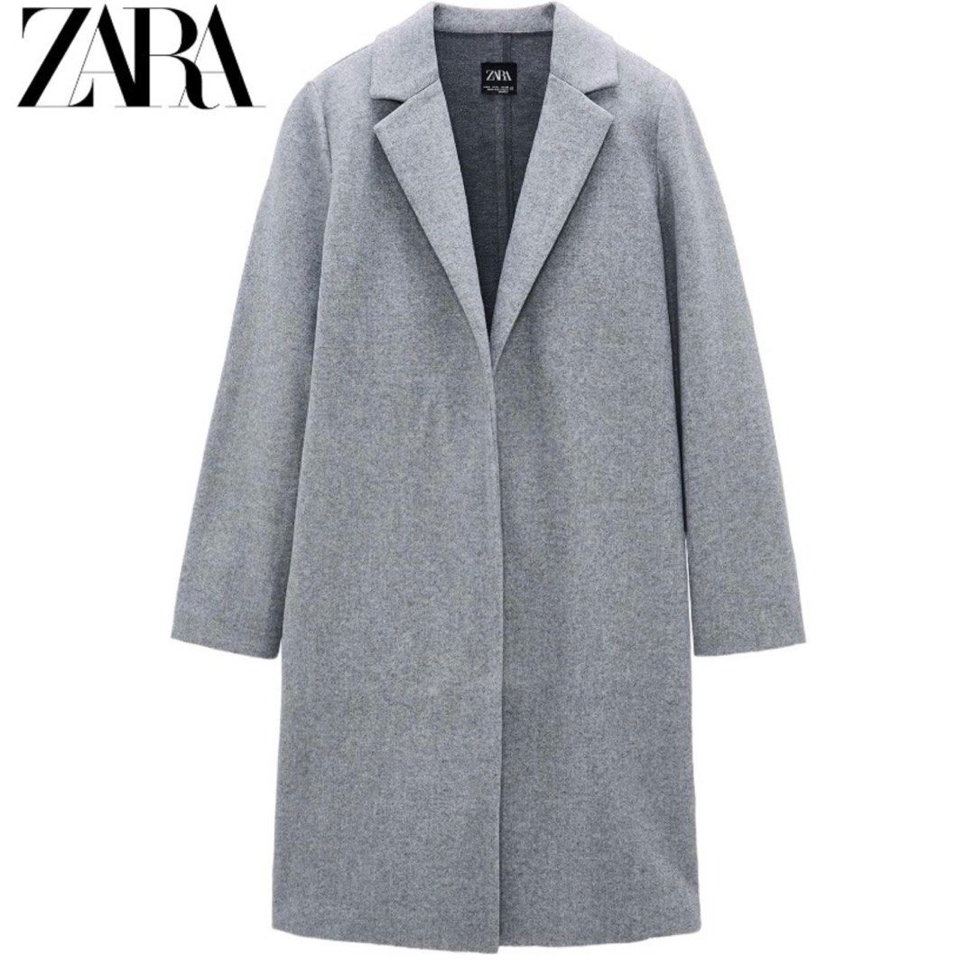 Long grey coat zara top