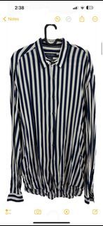 Zara men stripes shirt / outershirt