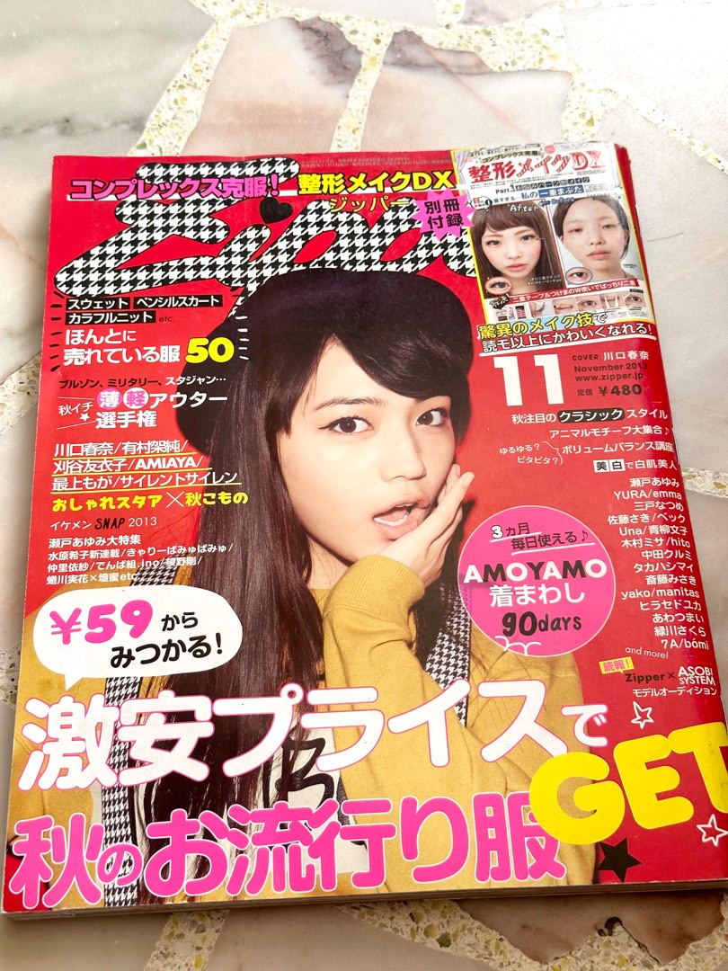 Zipper Japanese fashion magazine Nov 2013, Hobbies & Toys, Books