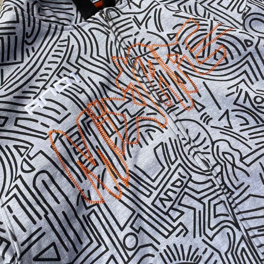 00’s And1 Mixtape Hot Sauce AOP Zip, Men's Fashion, Coats, Jackets and