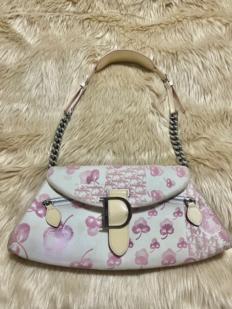 Dior cherry blossom saddle bag deals