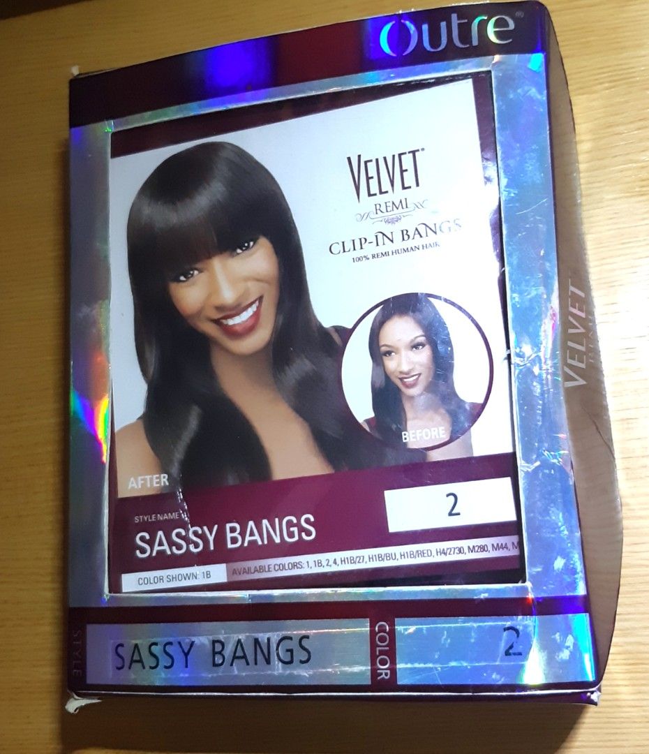 100 Remi Human Hair Clip in Bangs with Box