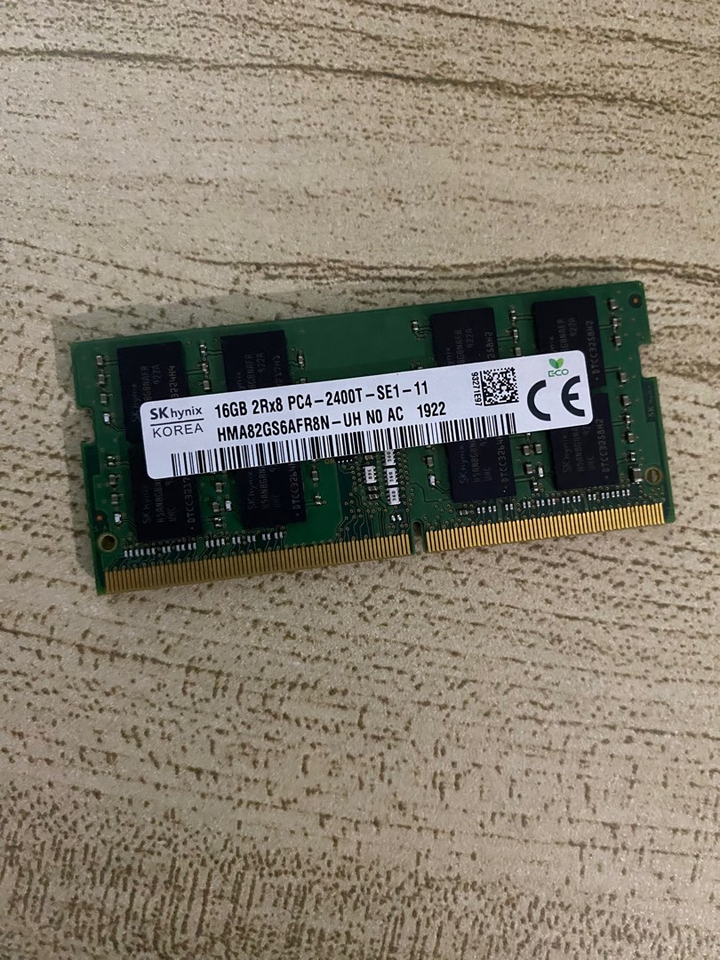 16GB DDR4 2400T SK HYNIX (KOREA) RAM FOR LAPTOP, Computers & Tech ...