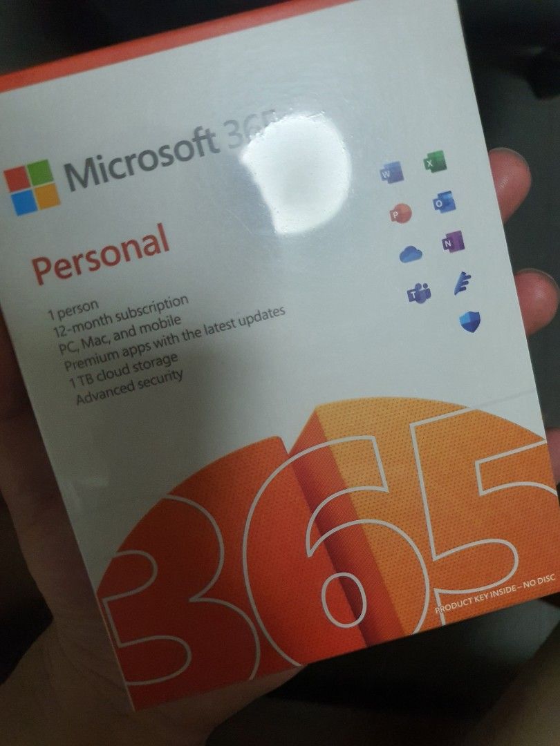 BNIB 1 year Microsoft 365 Personal (Microsoft Office), Computers & Tech ...