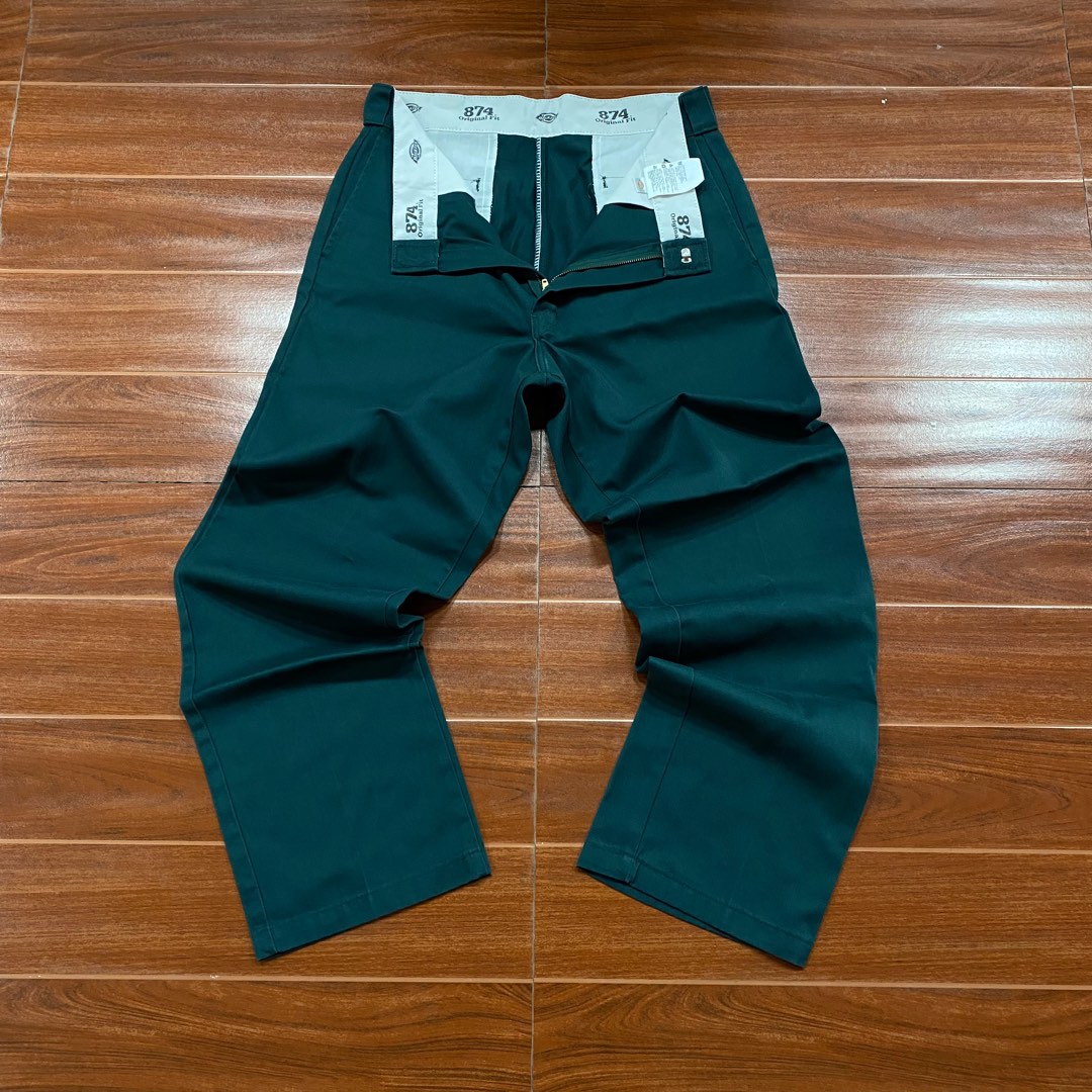 874 Hunter Green Dickies Workwear Pants, Men's Fashion, Bottoms