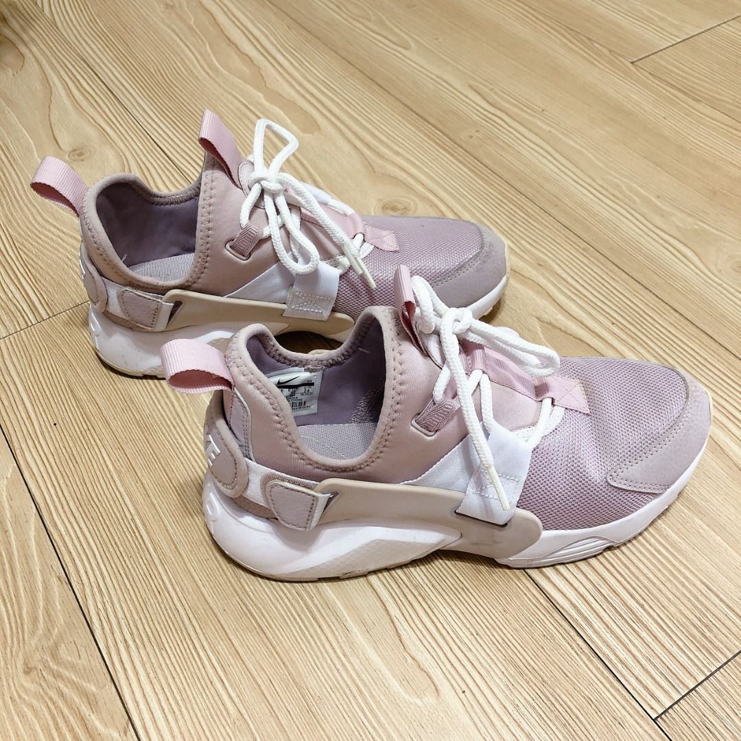 二手極新24號NIKE AIR HUARACHE CITY LOW 武士鞋AH6804-600 粉紅色粉