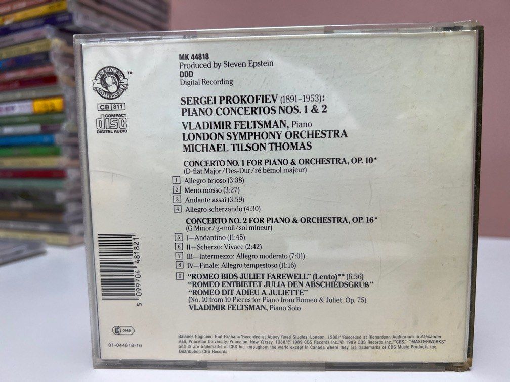 🎵 《PROKOFIEV PIANO CONCERTOS NOS. 1&2》CD ｛ made in Australia