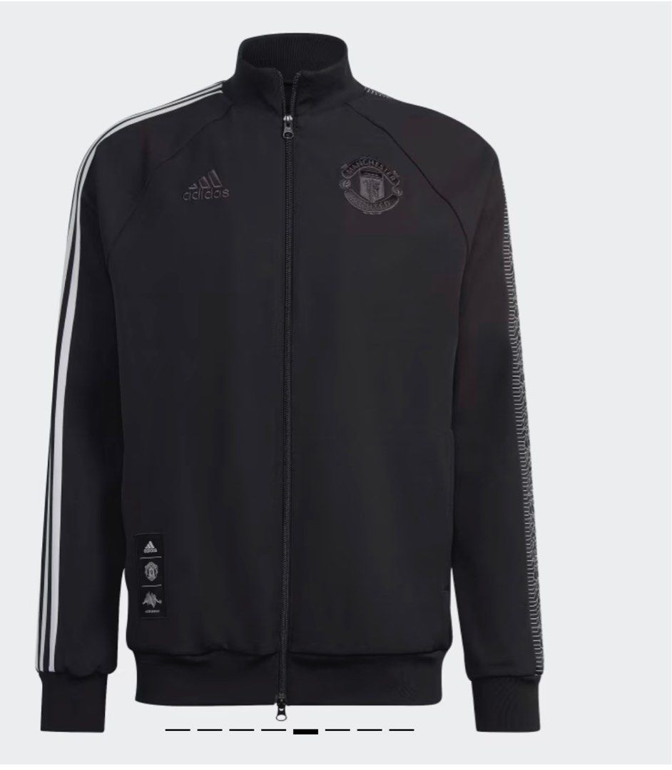 Adidas Manchester United x Peter Saville jacket (black), Men's Fashion, Coats, Jackets and