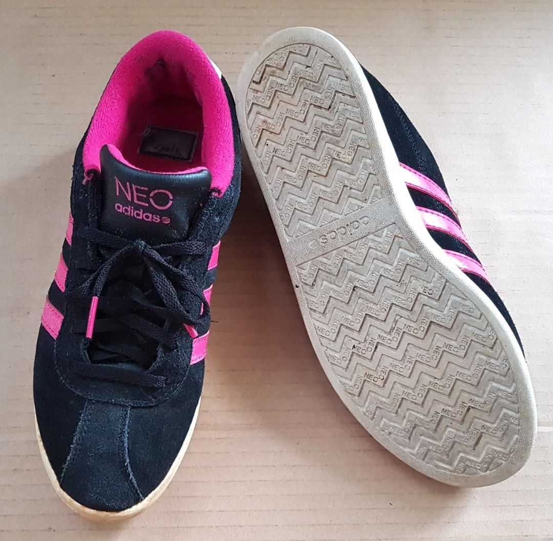Adidas neo deals black suede