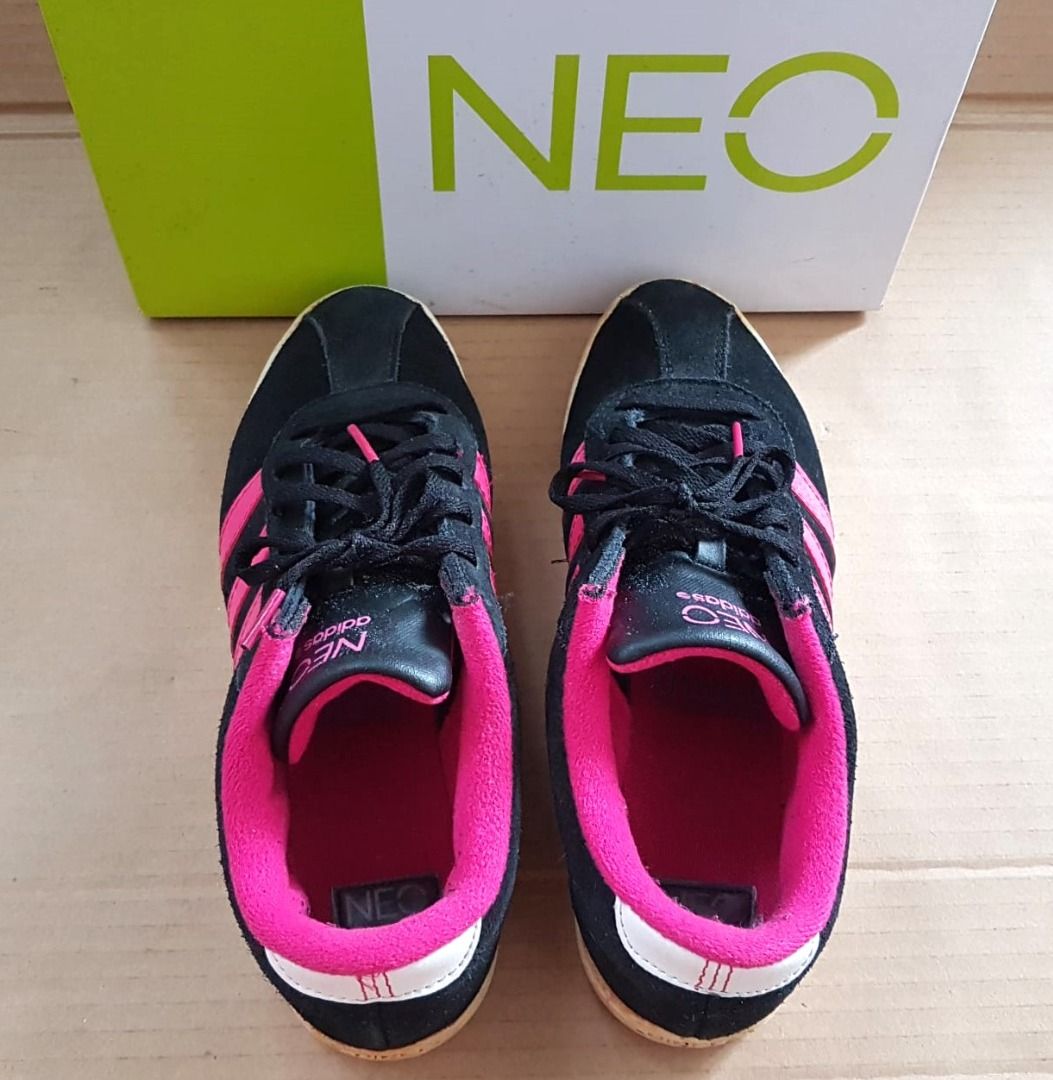 Adidas neo schwarz pink online