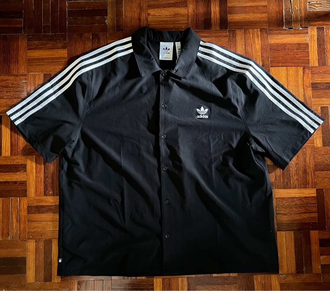 Adidas button shirt sale