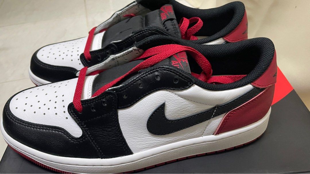 Air Jordan 1 low black toe Men s Fashion Footwear Sneakers on