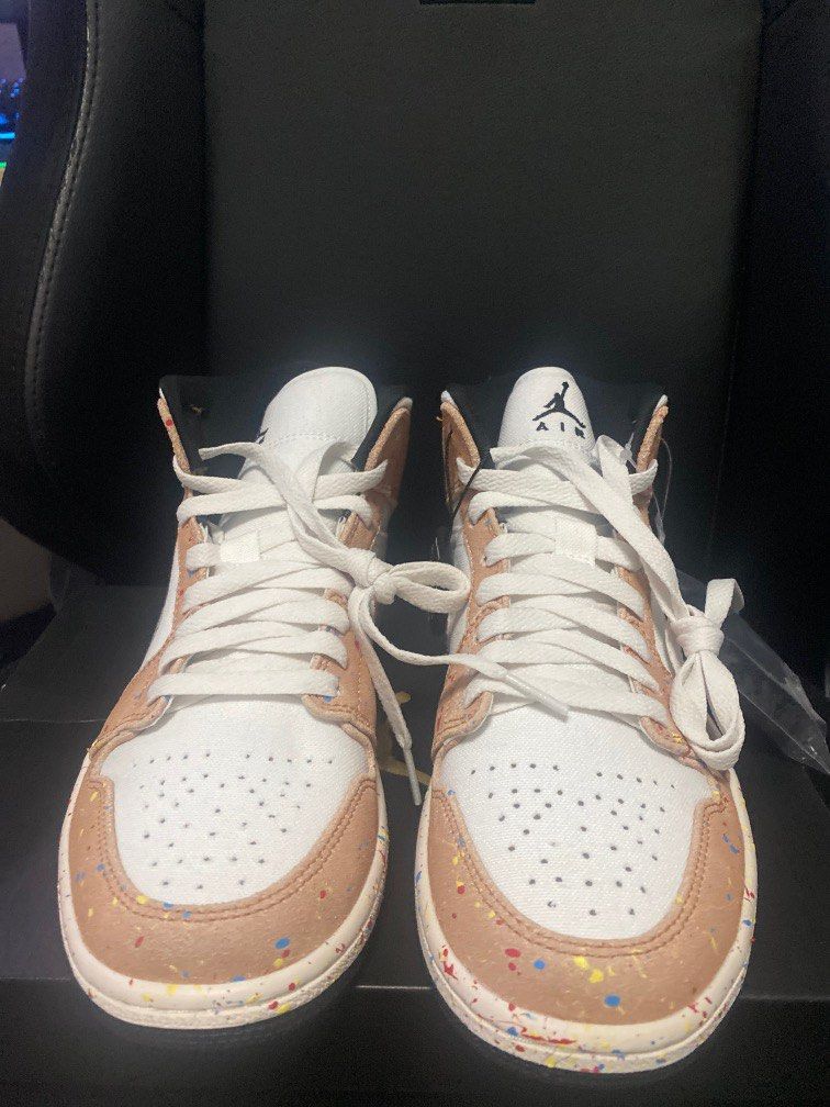 Air jordan 1 mid paint splatter store