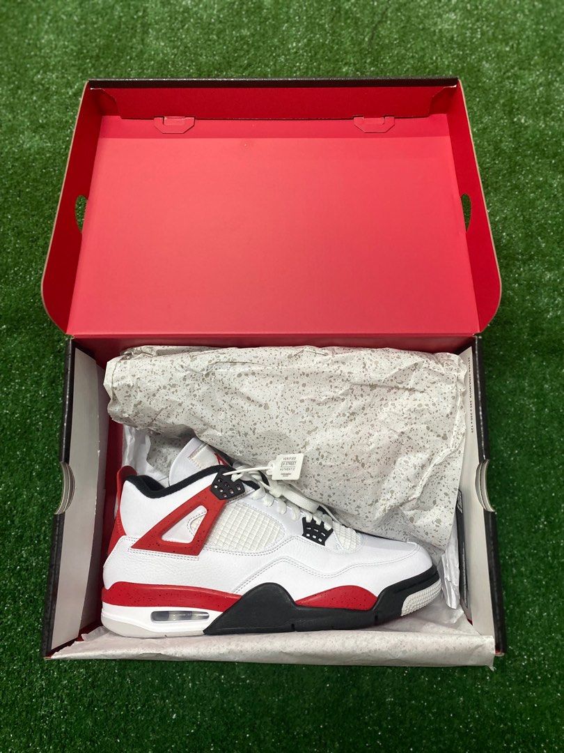 All red jordan store retro