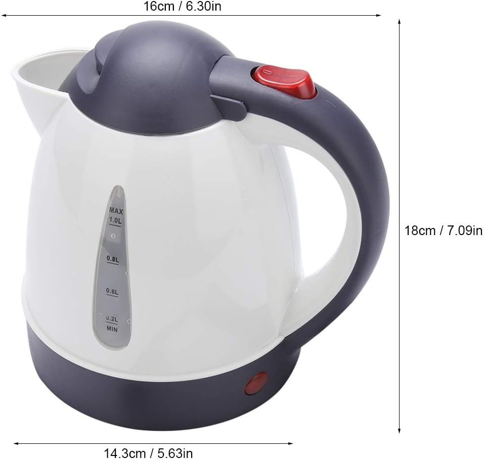 ALL RIDE HGV 24V DC WHITE TRUCK KETTLE WITH UK DC Plus 250W 0.8LTS
