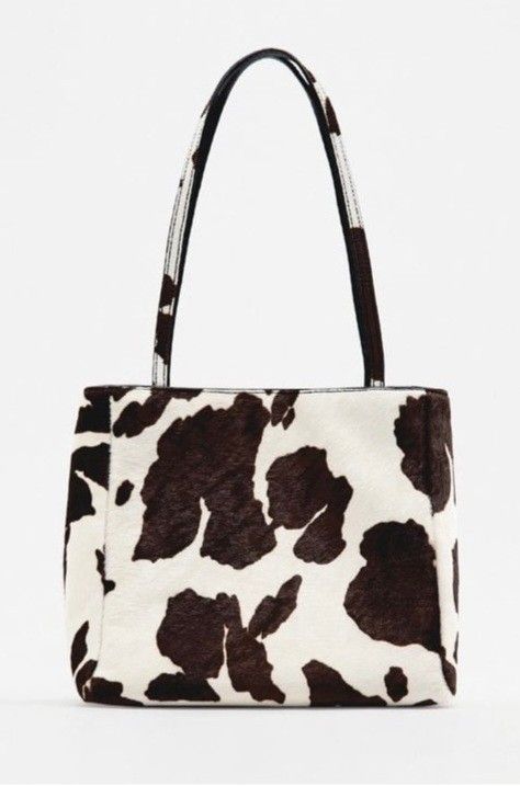 Zara animal print mini online tote bag