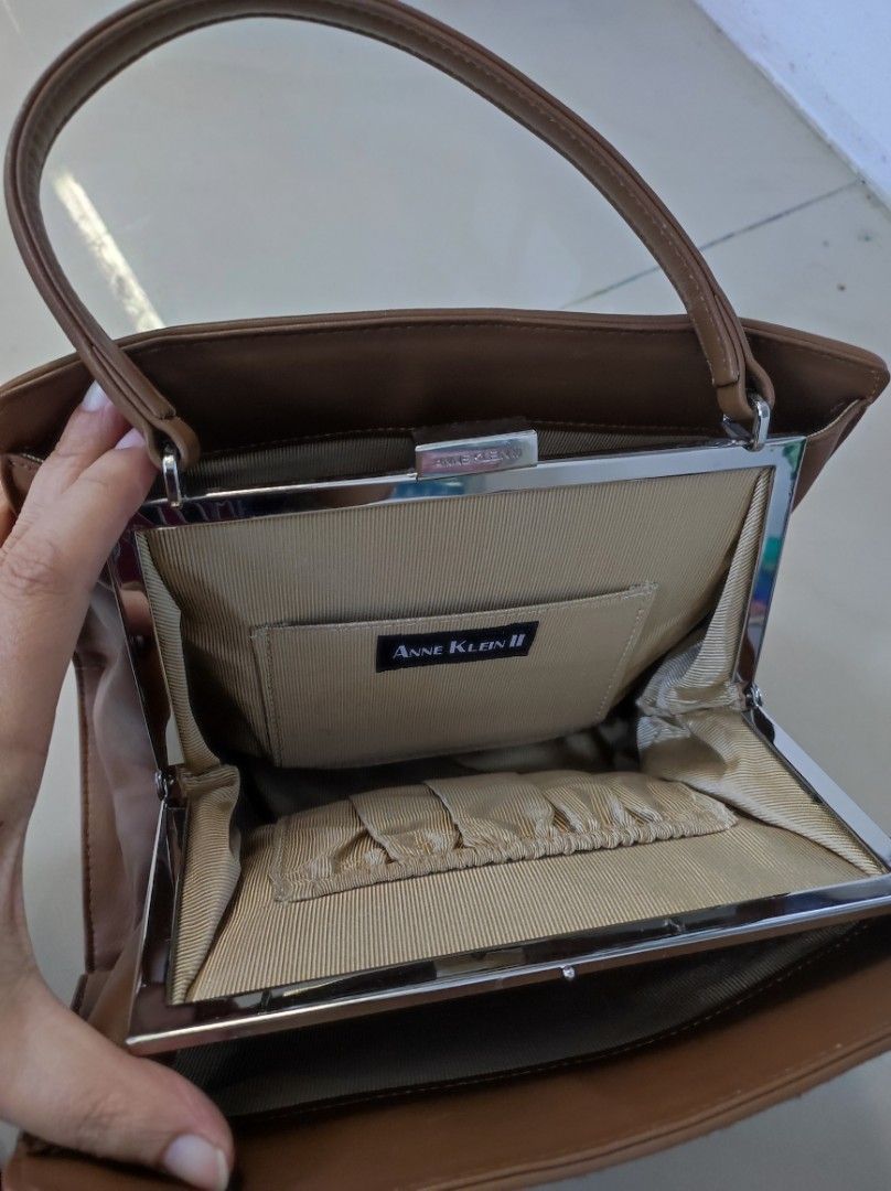 Anne klein top leopard purse