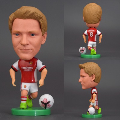 MINIX Football Stars #149 – Martin Ødegaard Arsenal, Figurine 12 Cm, PVC Officiel, Collection Boîte Présentoir