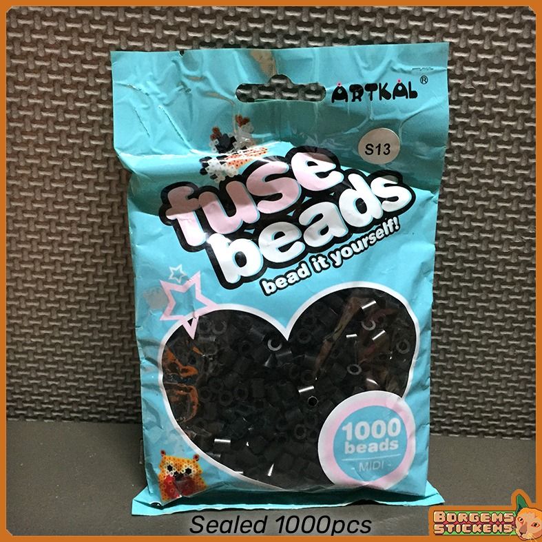 Black 5mm Artkal Midi Fuse Beads (1000pcs)