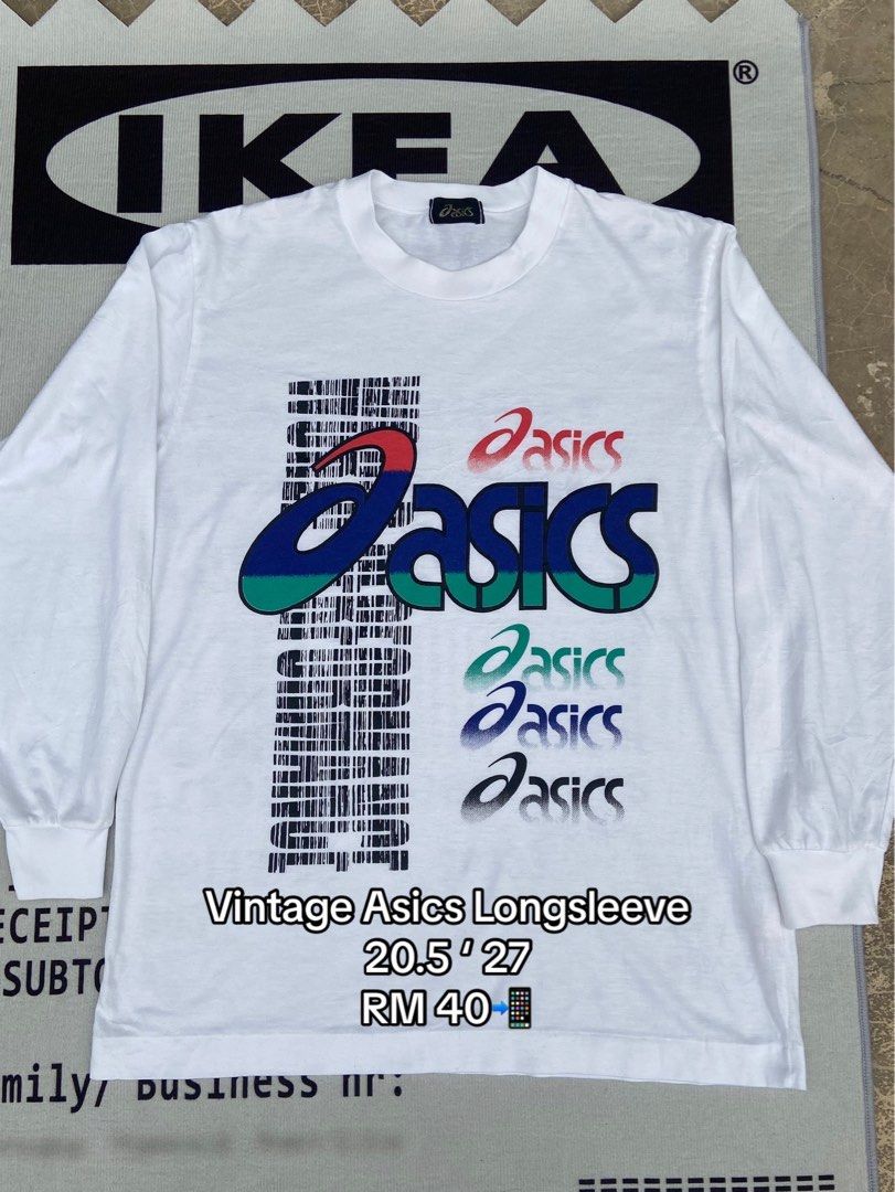 Asic Vintage Shirt, Men&rsquo;s Fashion, Tops & Sets, Tshirts & Polo Shirts